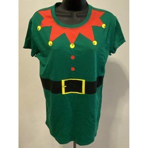 North Pole Trading Co. Womens Size M Elf T-shirt Short Sleeve